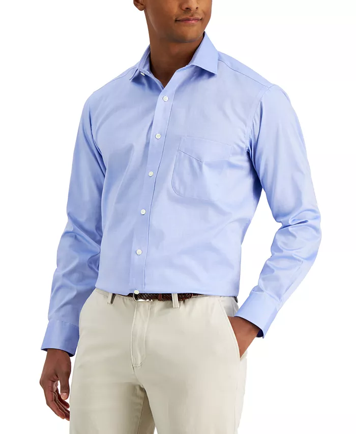 

Мужская классическая рубашка Pinpoint Dress Shirt Club Room, синий