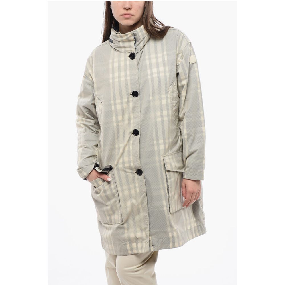 

Пальто в клетку PEONY со скрытым капюшоном Woolrich, Beige