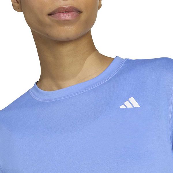 Женская футболка boxy t-shirt Adidas, Blue Fusion — фото 4
