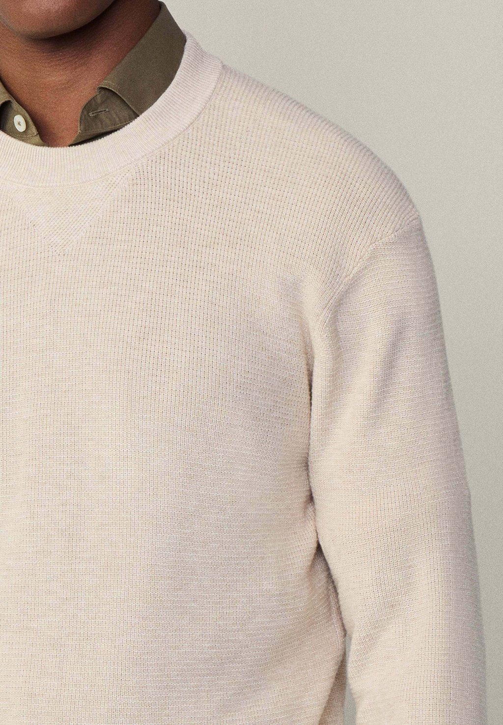 

Джемпер TEXTURED Hackett London, серый