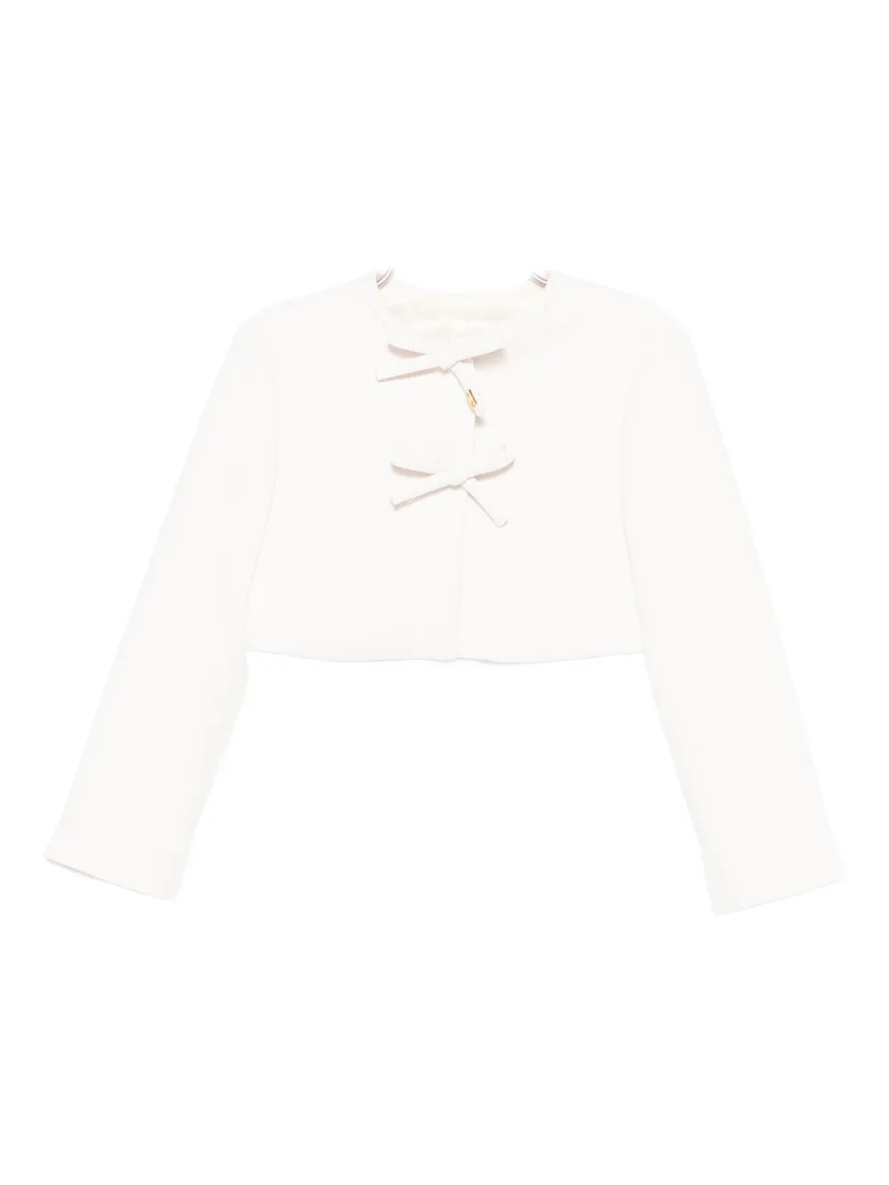 

Жакет с бантом Elisabetta Franchi Kids, белый