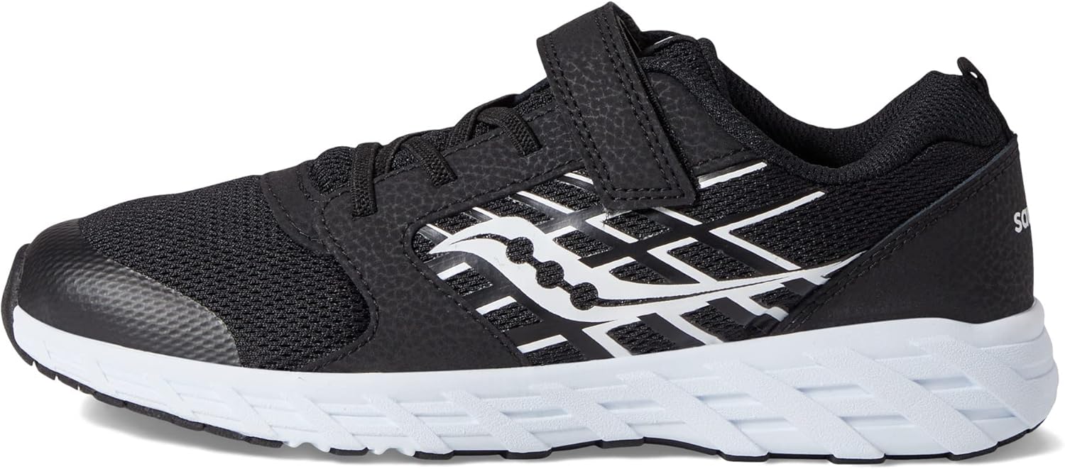 Saucony Unisex-Child Wind Alternative Closure 2.0, черно-белый — фото 4