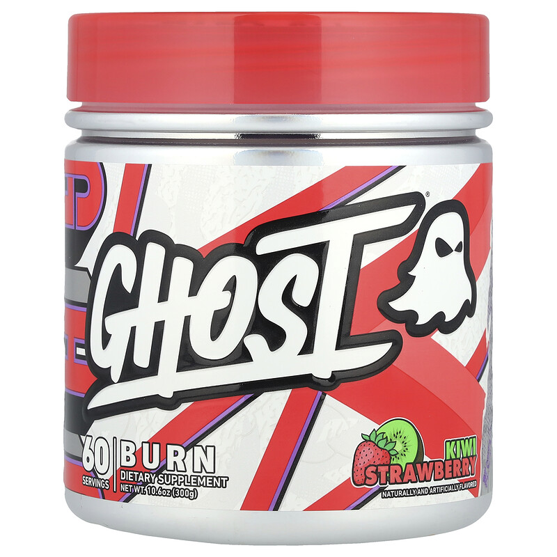

Ghost, Burn, киви и клубника, 300 г (10,6 унции)