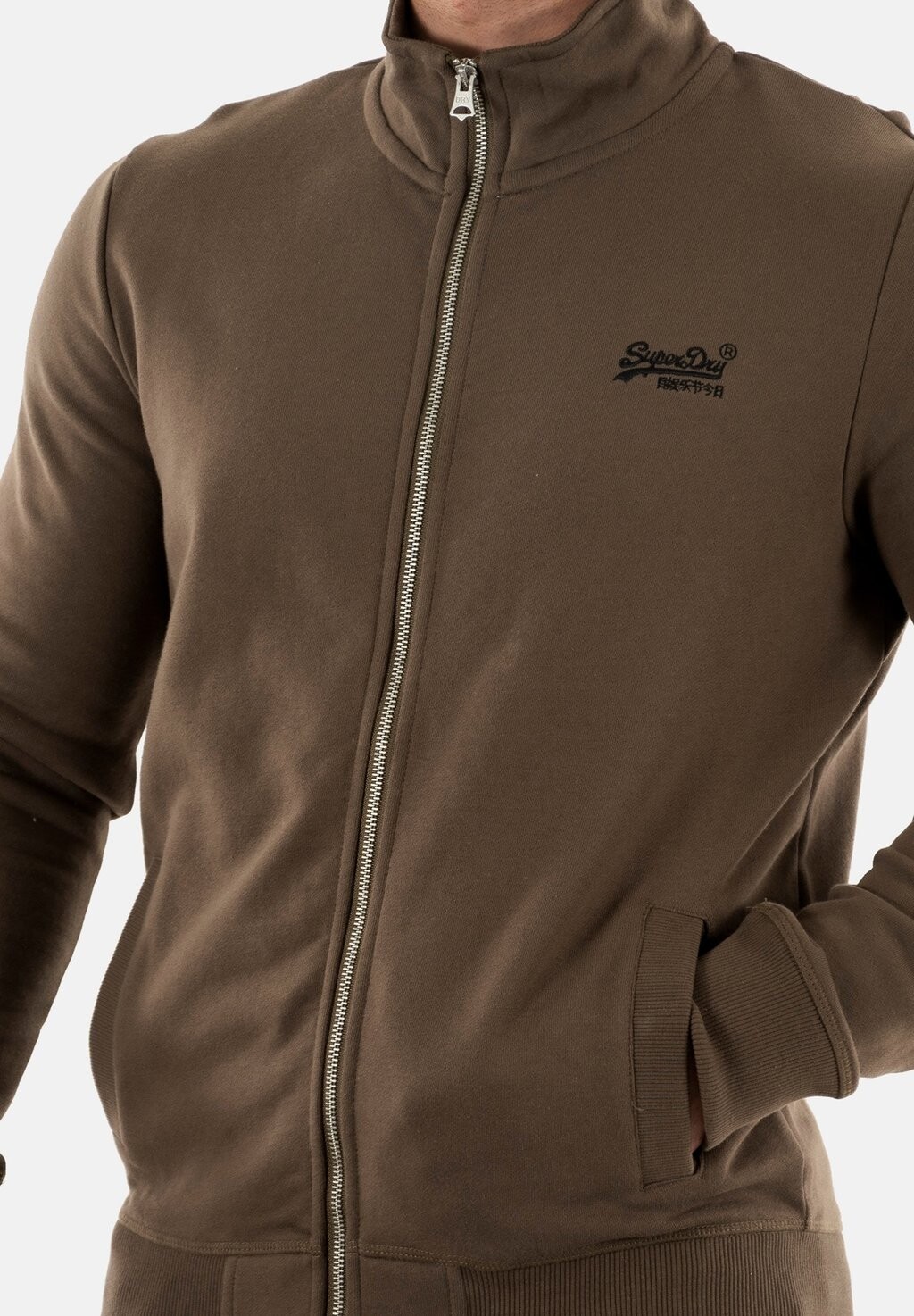 

Толстовка на молнии Superdry, коричневый