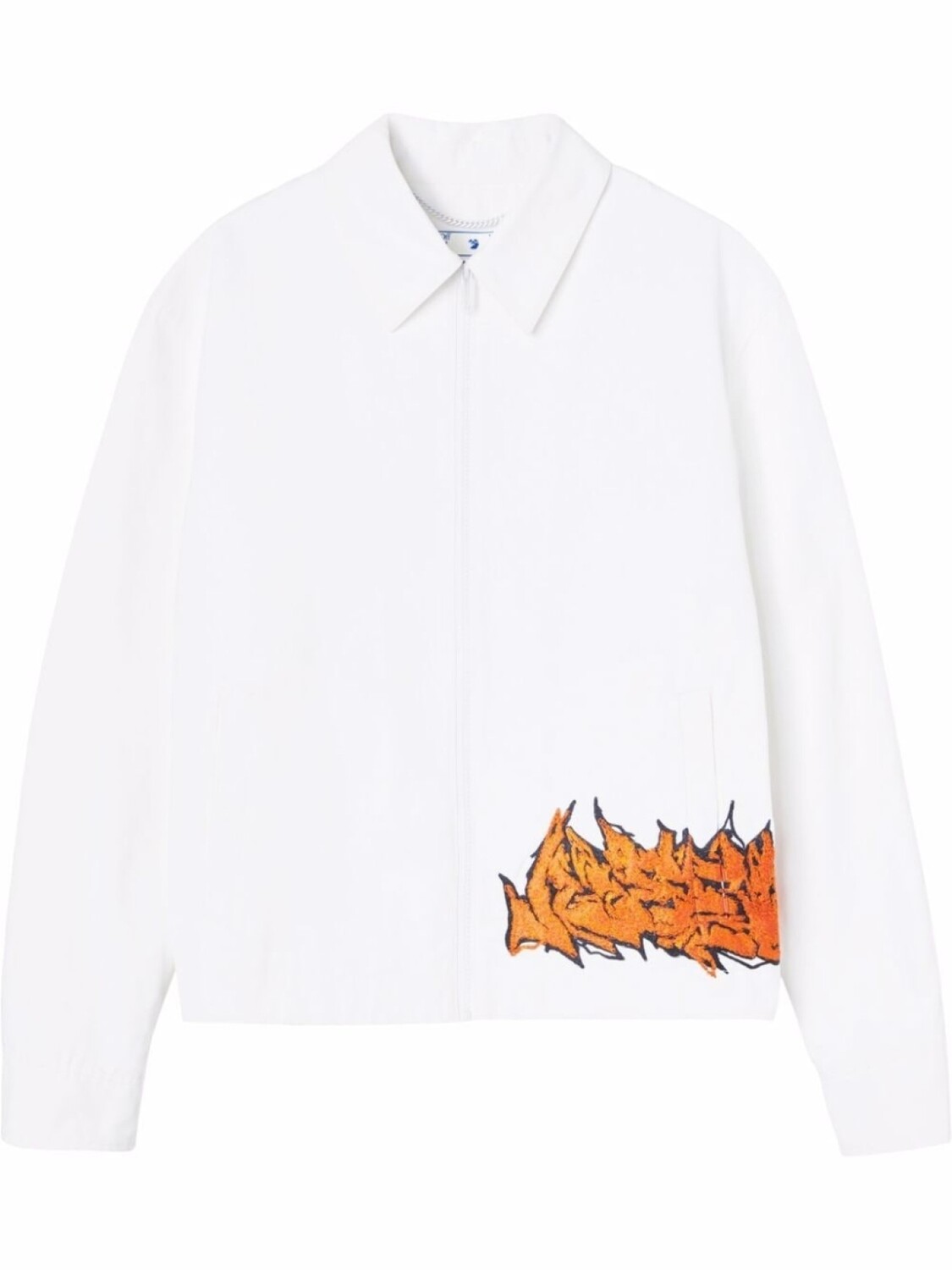 

Off-White куртка Harrington с логотипом, белый