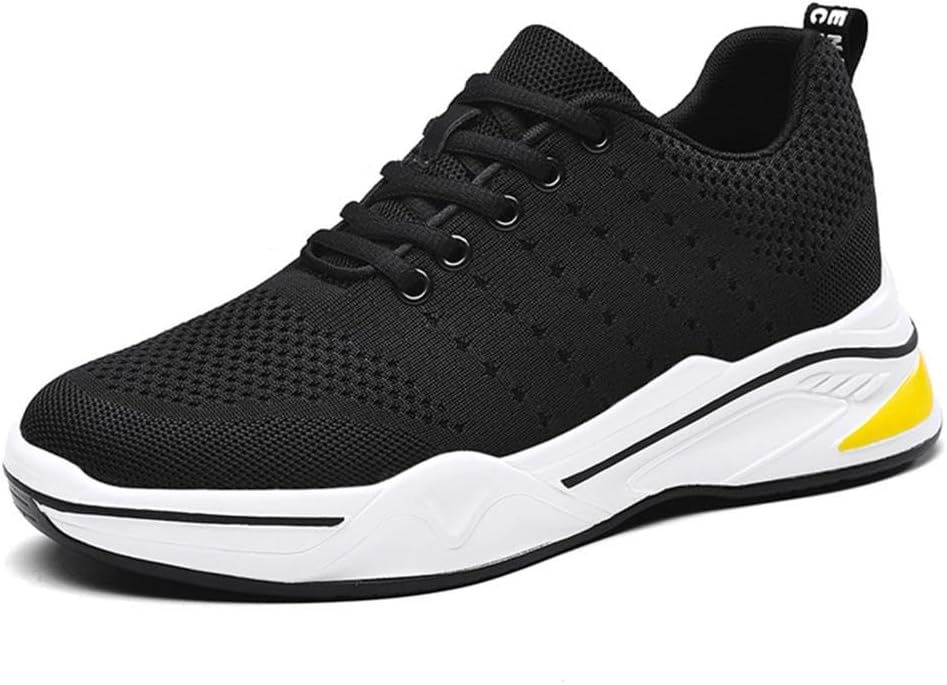 

Мужские кроссовки с увеличением роста 1,5-10 см, невидимые, дышащие, легкие, повседневные для ходьбы Bkmyth, черный