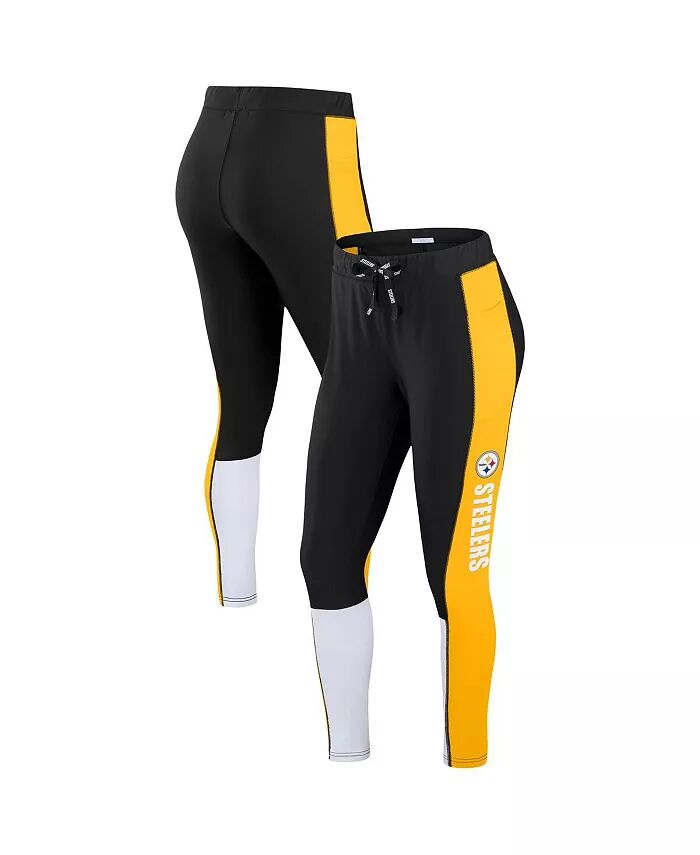 

Женские леггинсы Pittsburgh Steelers с цветными блоками WEAR by Erin Andrews