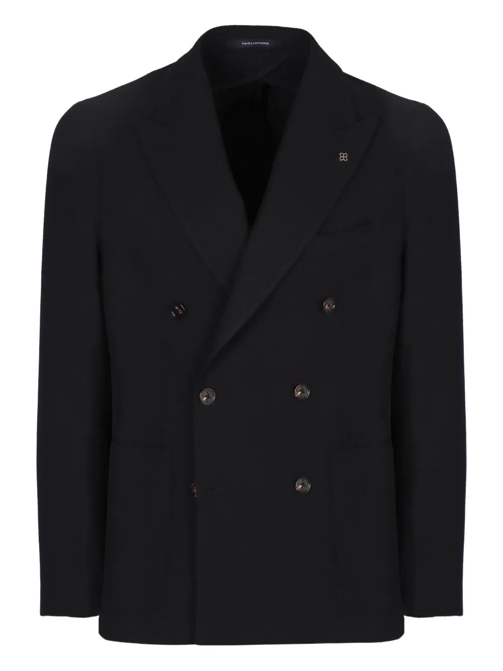 

Двубортный шерстяной пиджак Tagliatore, синий