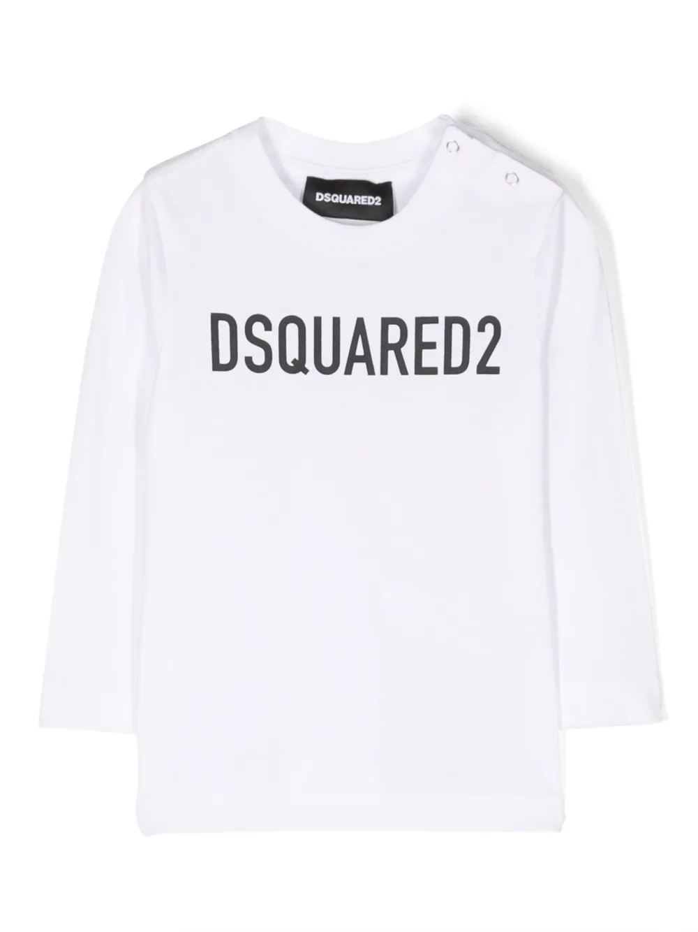 

Футболка с длинными рукавами и логотипом DSQUARED2 KIDS, белый