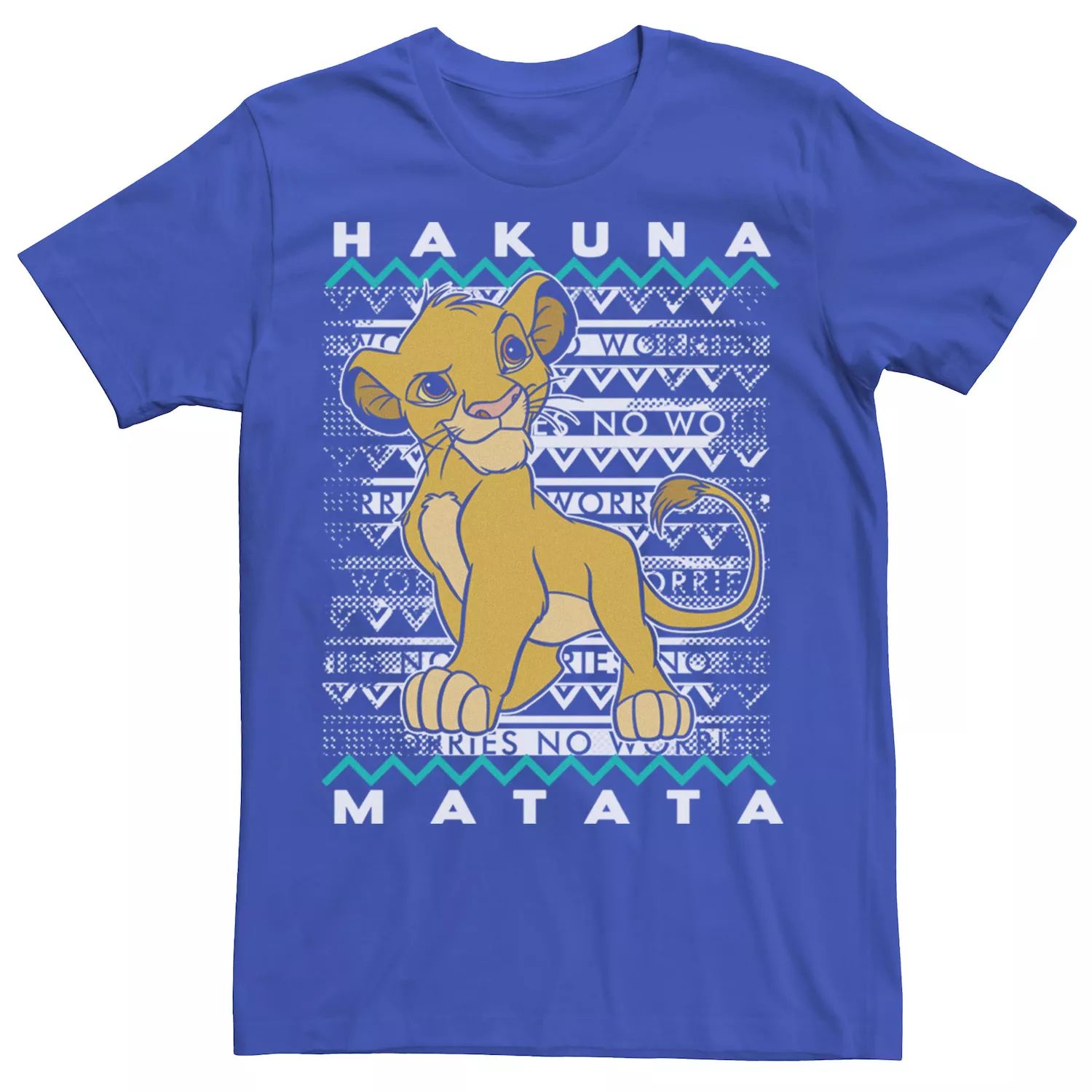 

Мужская футболка с рисунком «Король Лев» Hakuna Matata Simba Artsy Background Disney