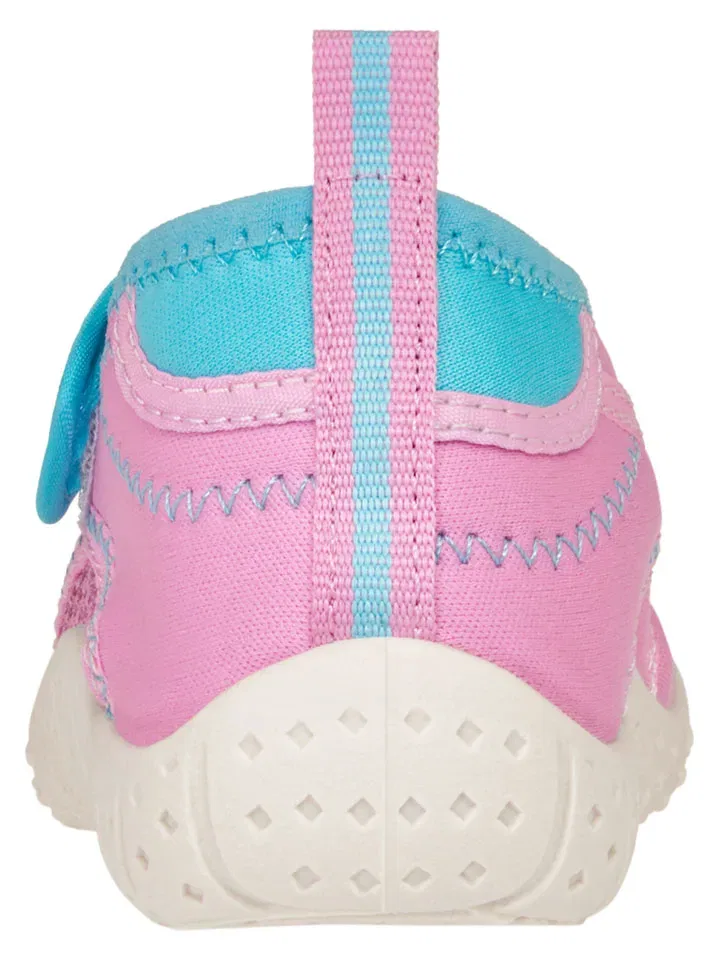 Водные тапочки с защитой от УФ Playshoes розовые/голубые — фото 3
