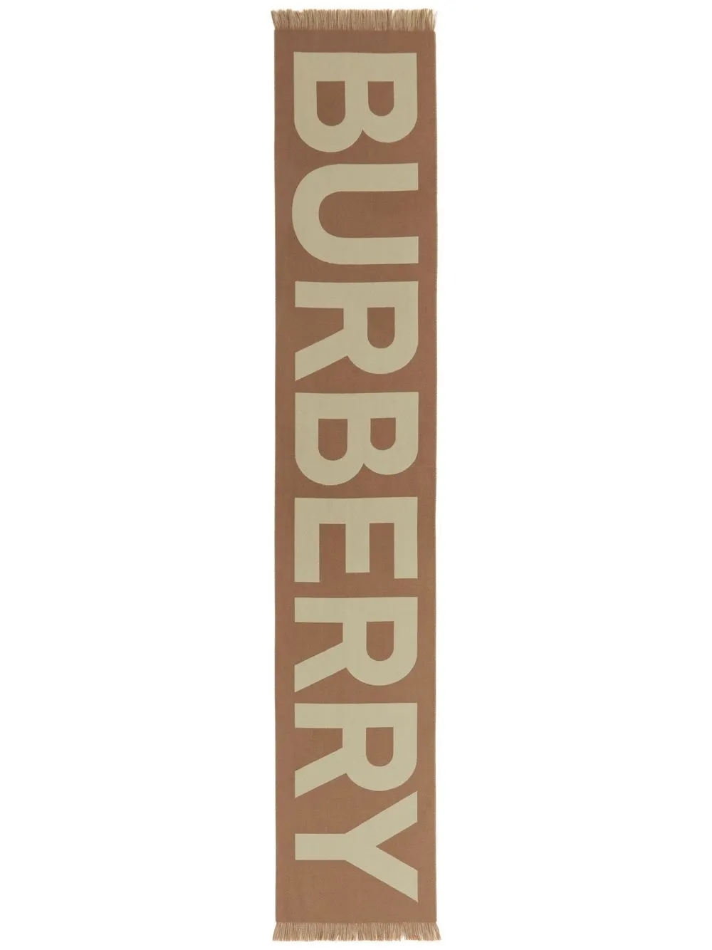 

Жаккардовый шарф с логотипом BURBERRY, коричневый