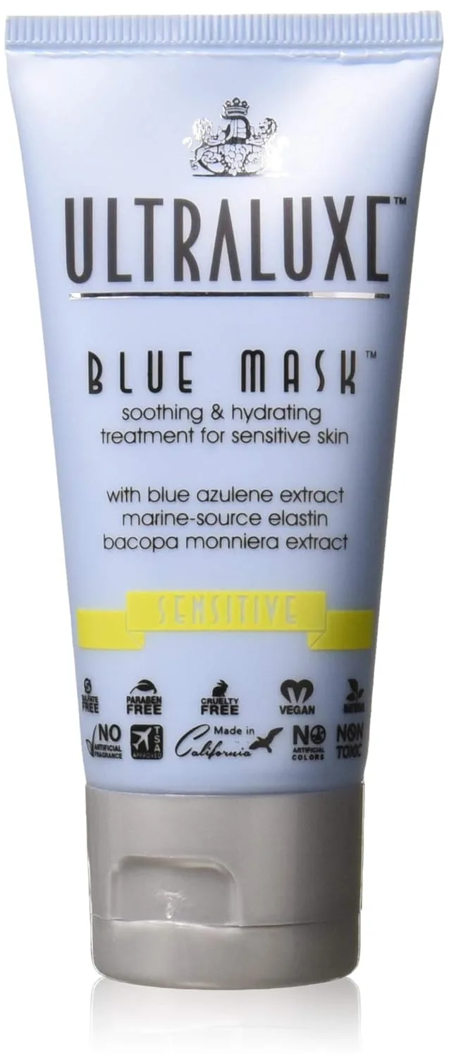 Маска для лица Ultraluxe Skin Care — Успокаивающая и увлажняющая для ухода за кожей ( .), Blue, 56.7 г