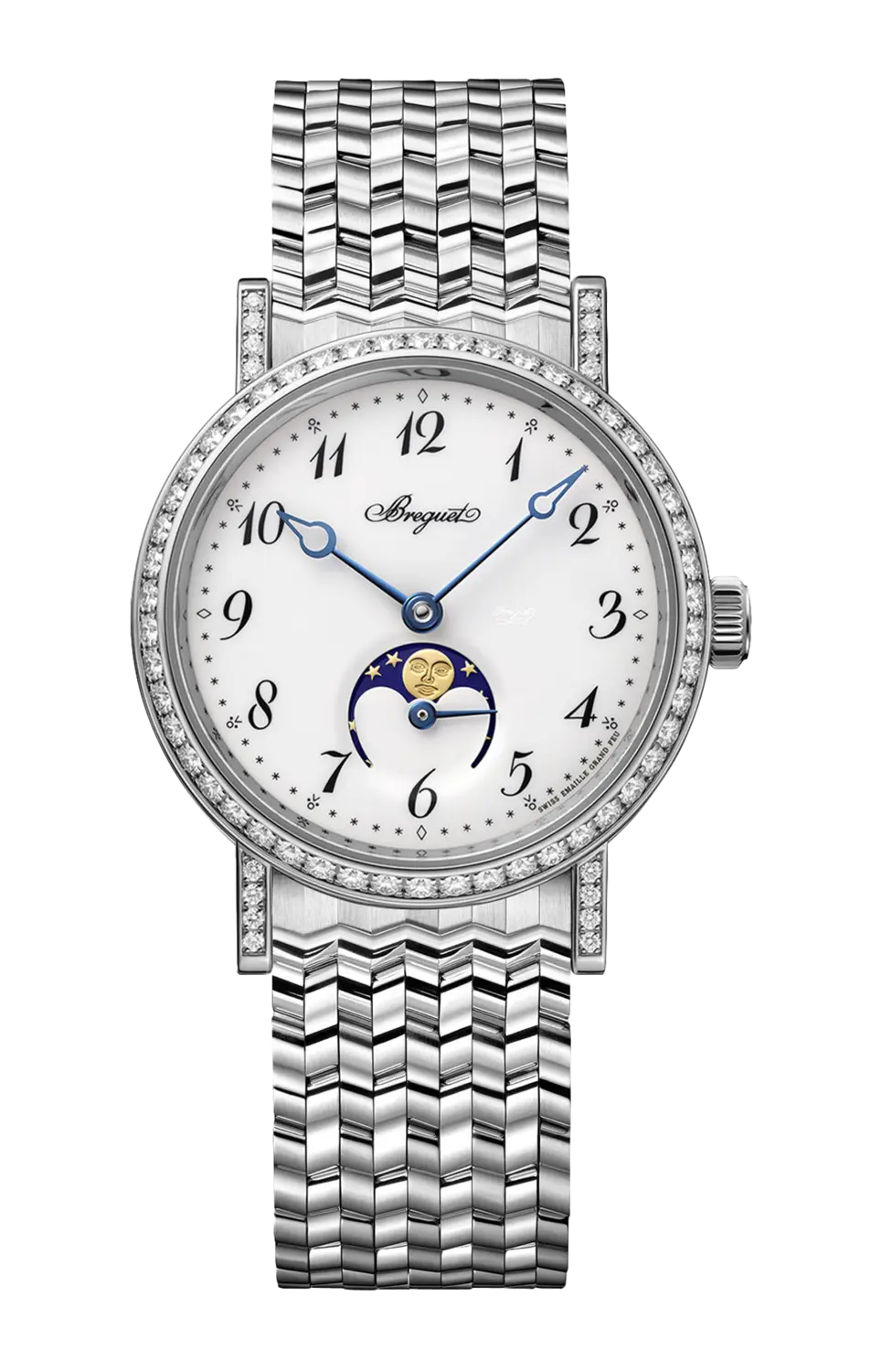 

Часы Breguet Classique dame 9088 с белым золотом и бриллиантами 30 мм