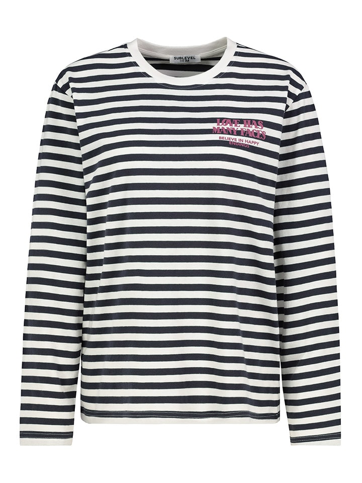 

Sublevel Футболка с длинными рукавами черно-белого цвета