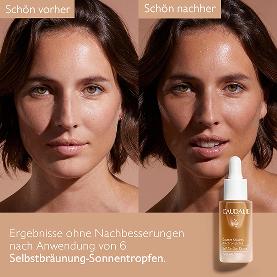 Средство для загара vinosun self-tan sun drops Caudalie, объем 15 мл — фото 2