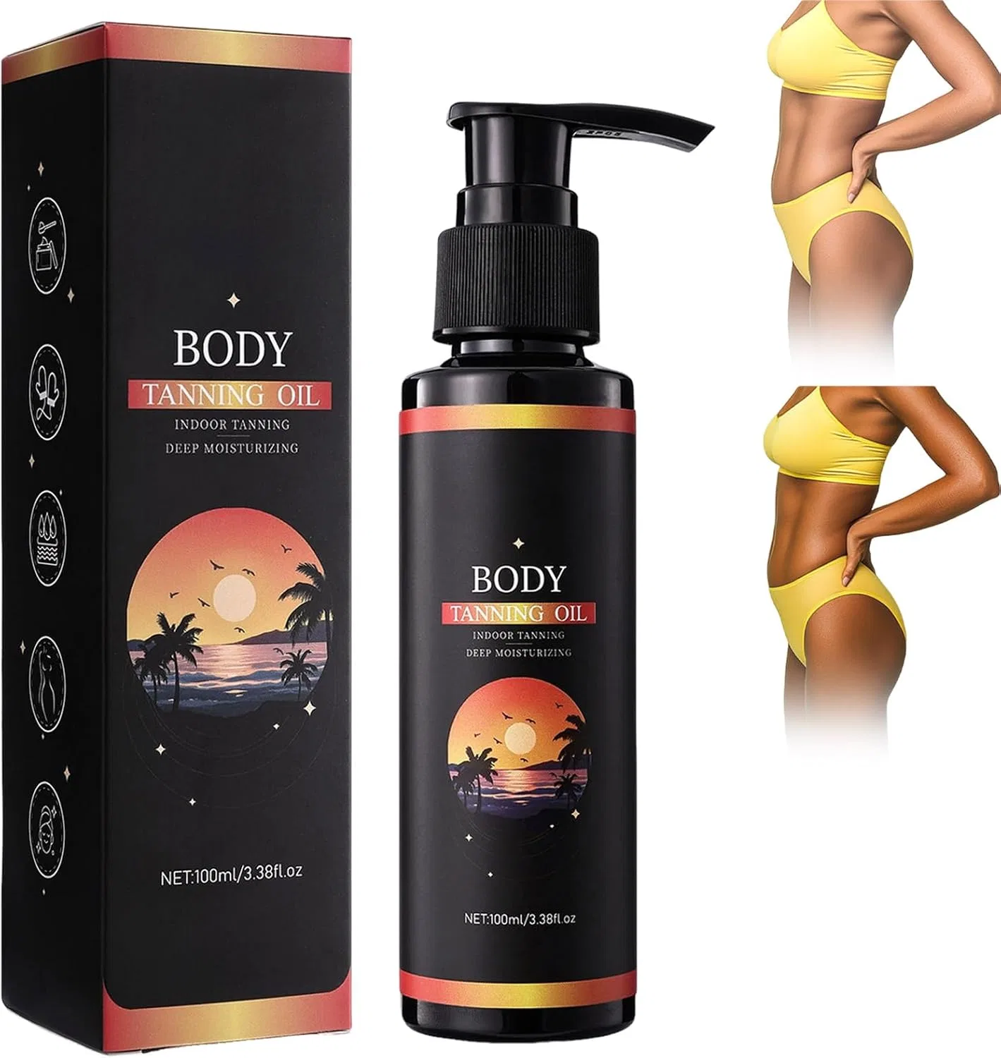 Автозагар Sun Oil Tanning Lotion для лица и тела, 100 мл Generic — фото 3