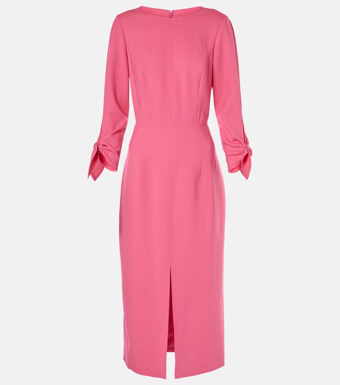 

Платье миди из смесовой шерсти Carolina Herrera, Flamingo