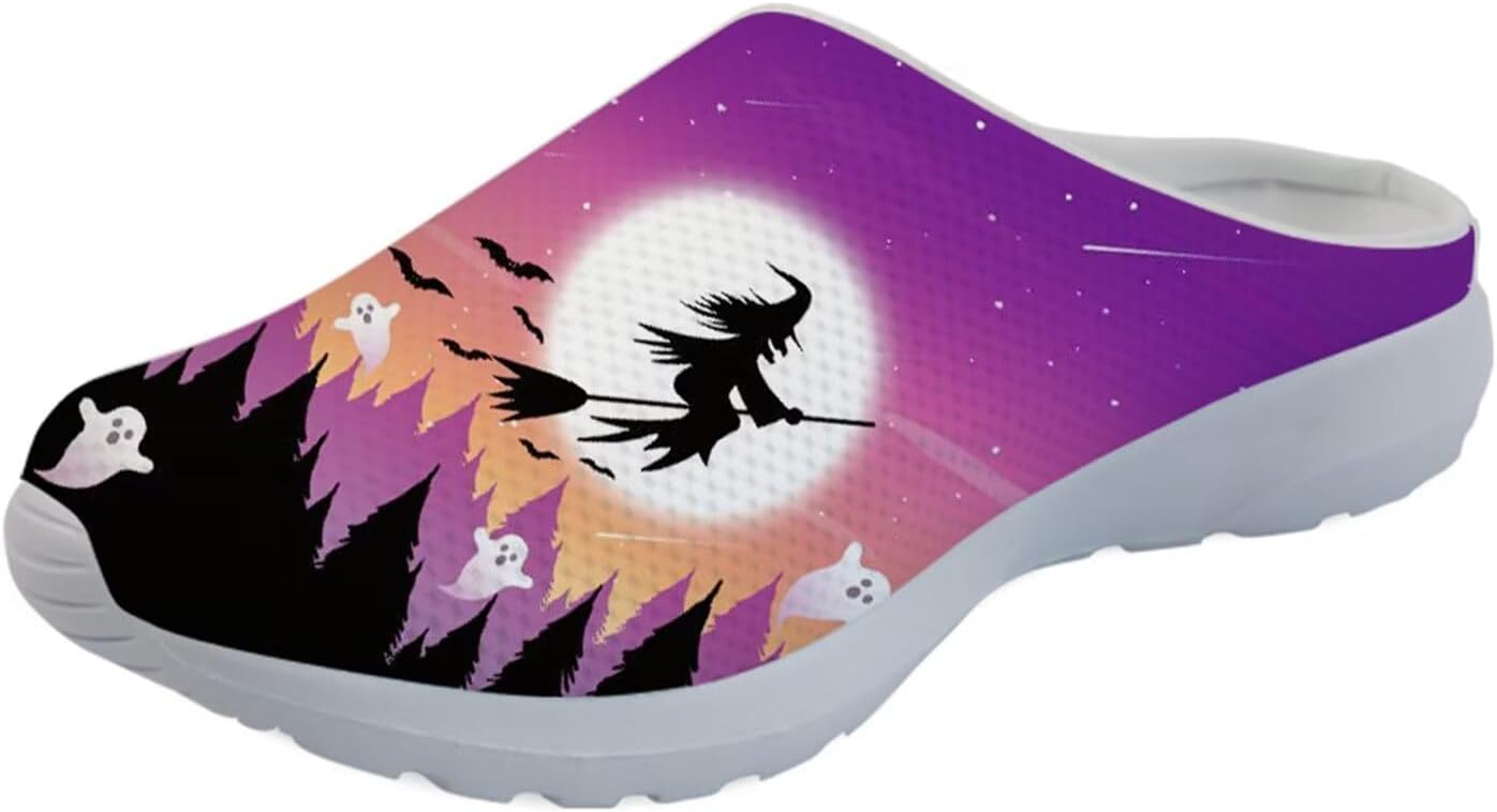 

Кроссовки-сабо Forchrinse Blue Hibiscus для женщин с сетчатой верхней частью, легкие и дышащие, для прогулок, фиолетовый