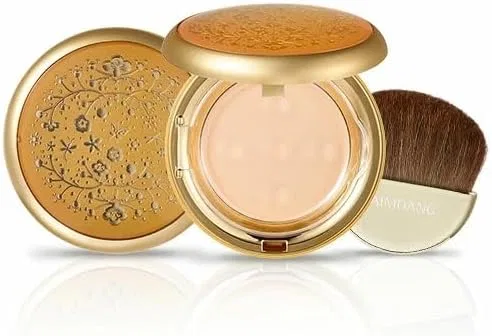 Пудра для лица с салмон-розовым оттенком Simedan Premium 4K Actress Air Powder 12 г