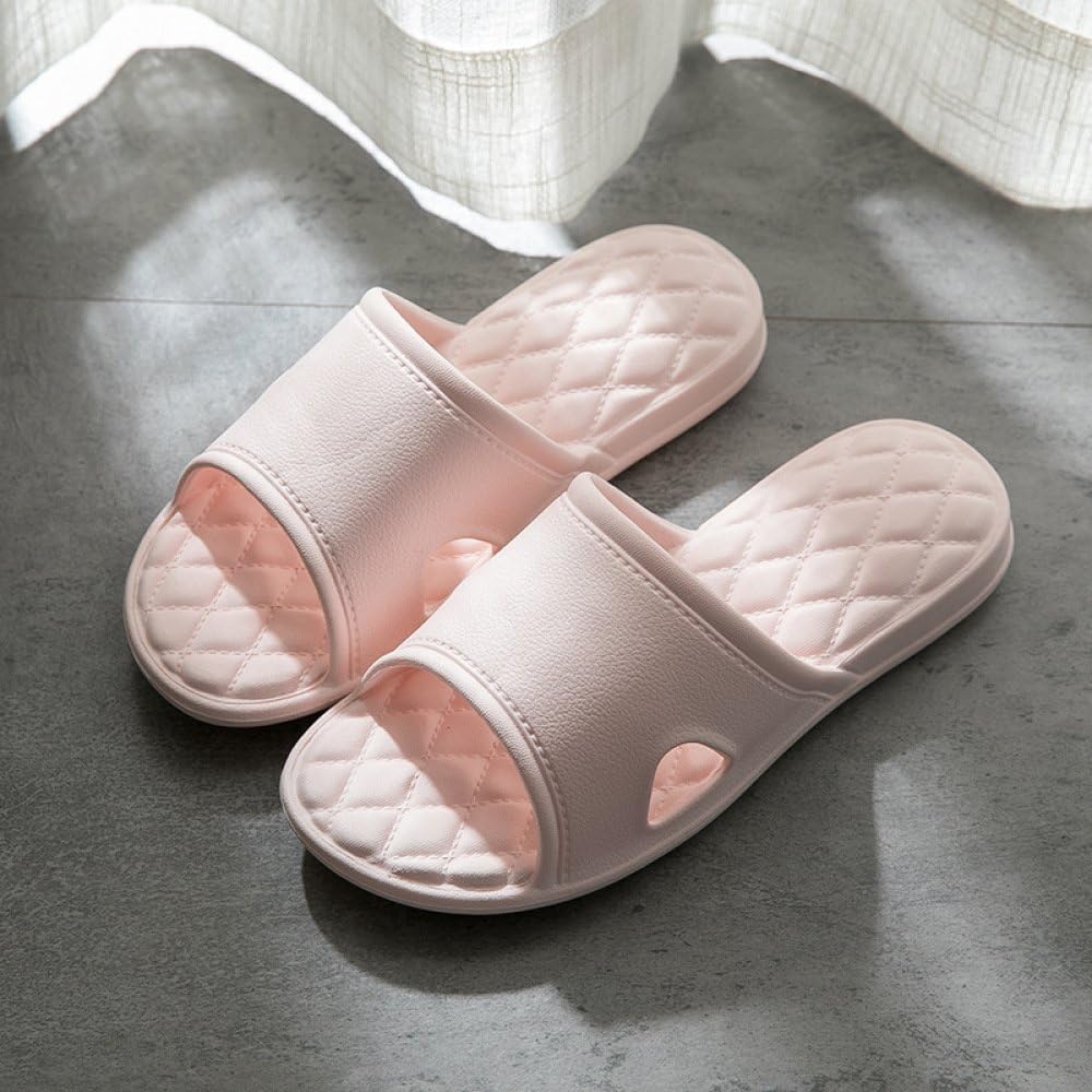 

TJZY Женские домашние тапочки для душа, пляжные нескользящие сандалии для ванной комнаты, мужские мужские/бежевые/S