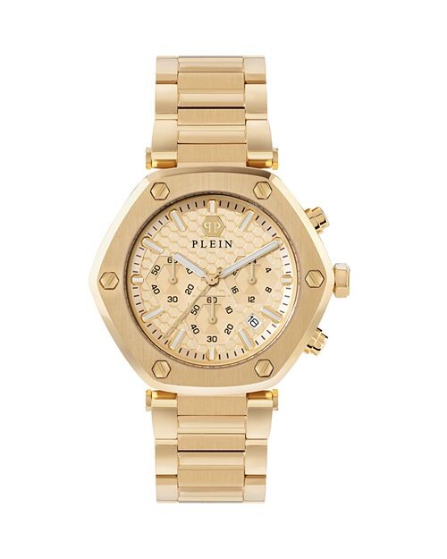 

Шестигранник Хроно, 42 мм PHILIPP PLEIN, цвет Gold