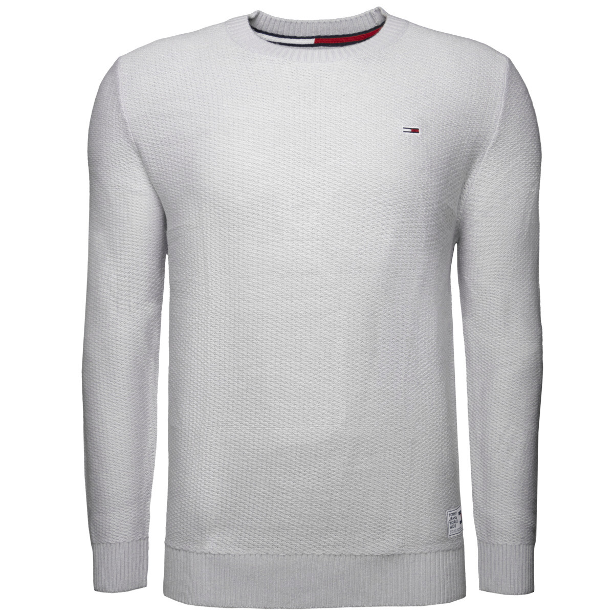 

Пуловер Tommy Hilfiger Tommy Jeans Regular Structured, светло серый