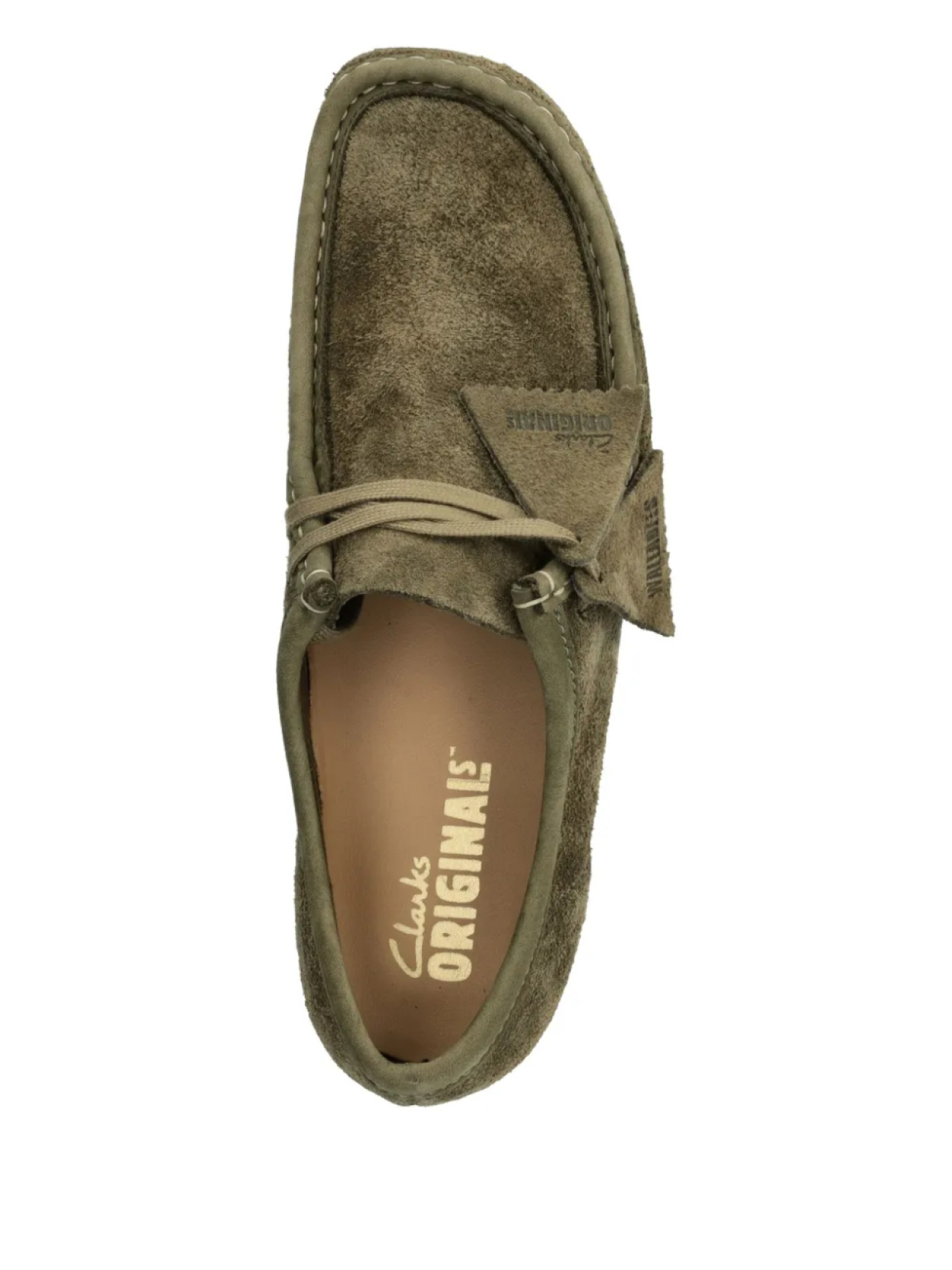 Мокасины Clarks Originals Wallabee, зеленый — фото 4