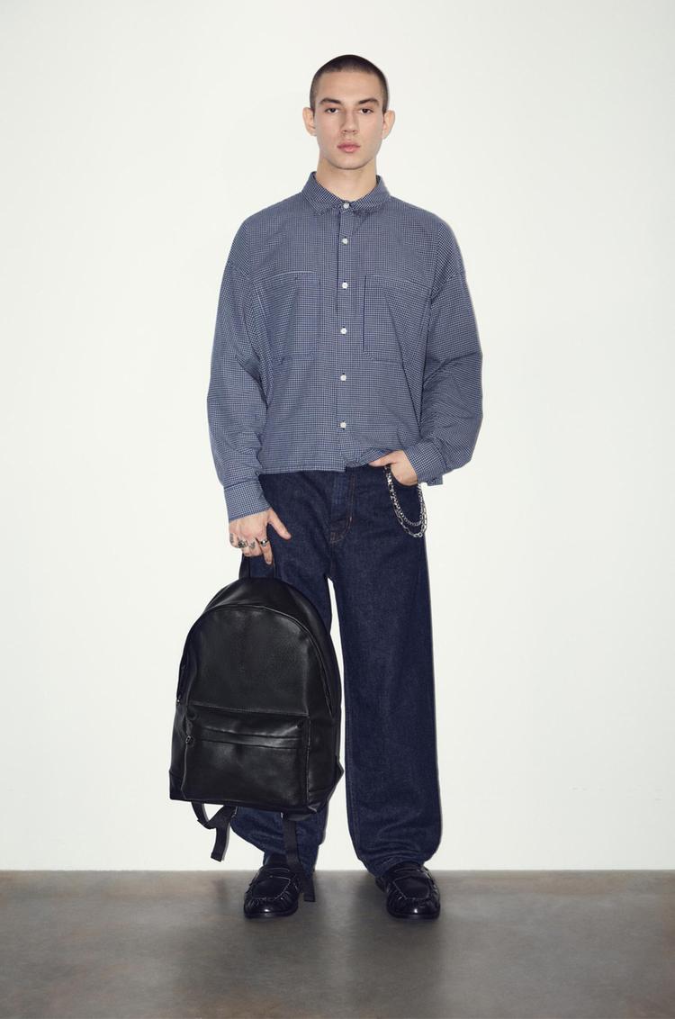 

Городской рюкзак Pull And Bear, черный