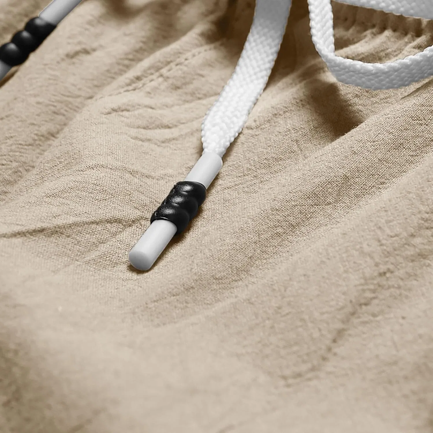 Шорты активные Khaki, Elastic Waist Drawstring — фото 3