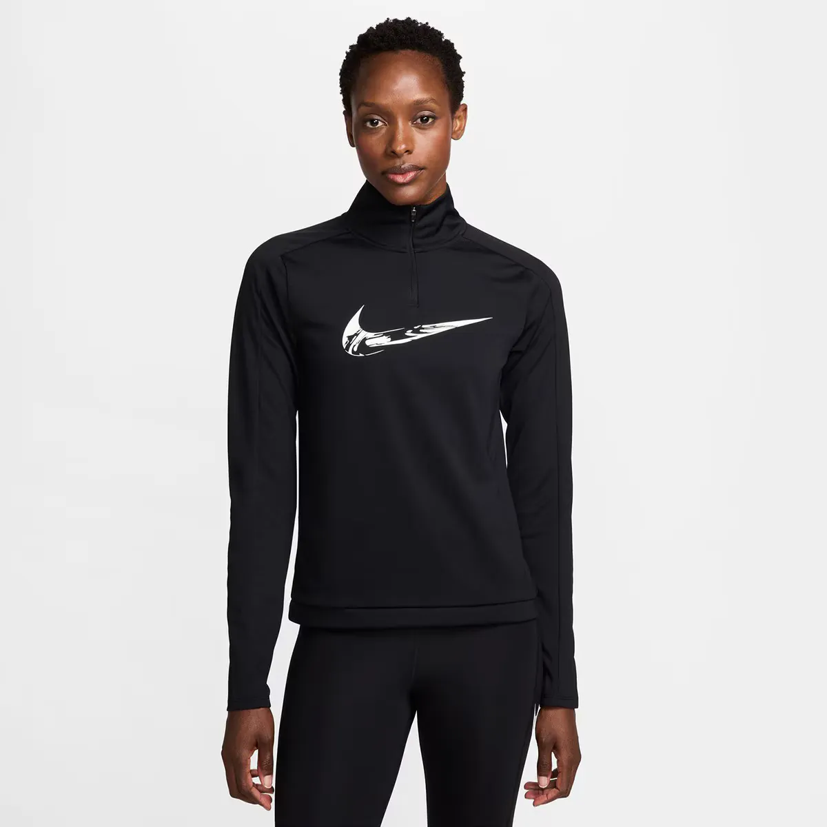 

Женская футболка Nike Swoosh, чёрный