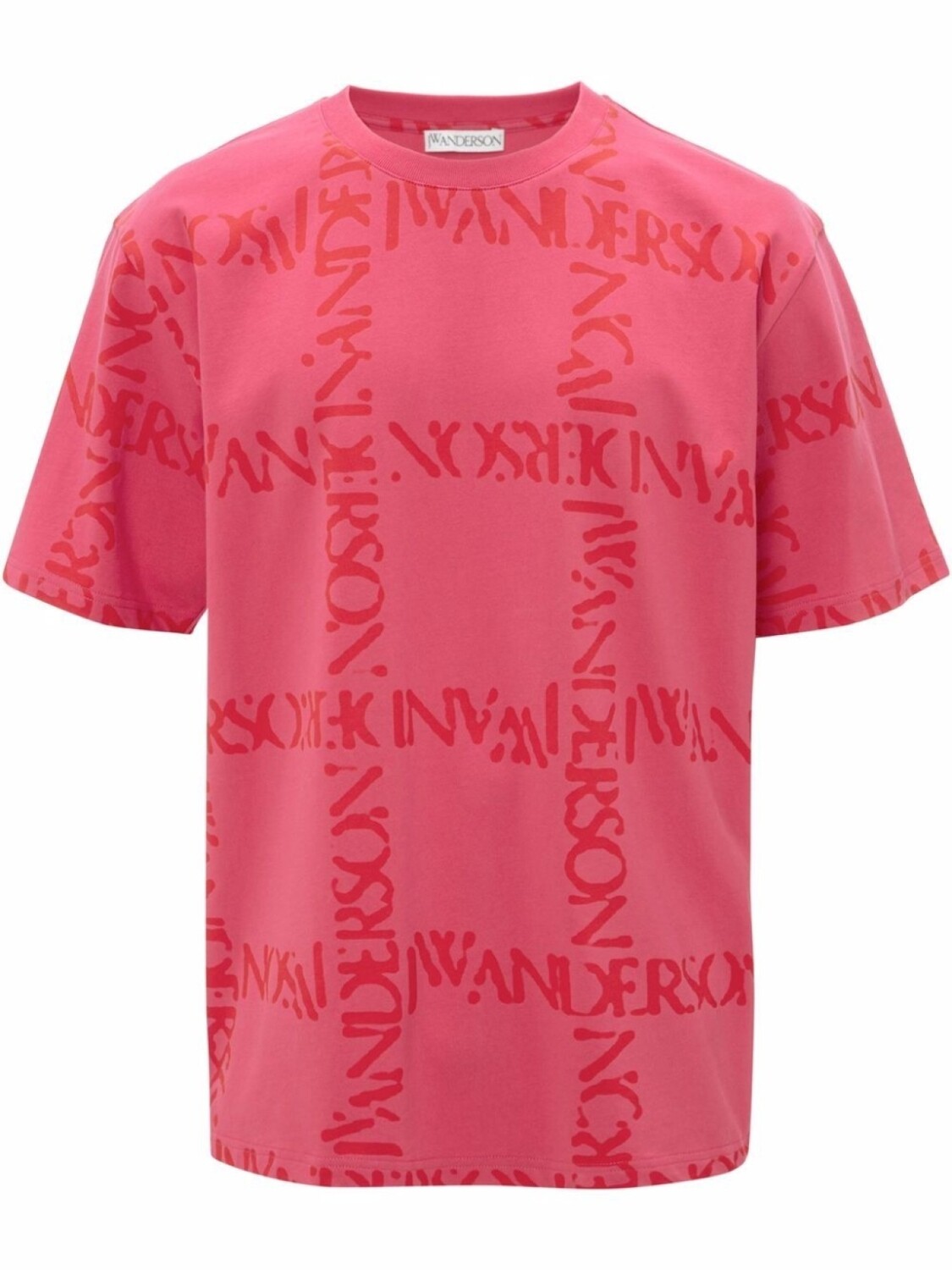 

JW Anderson футболка с логотипом, розовый