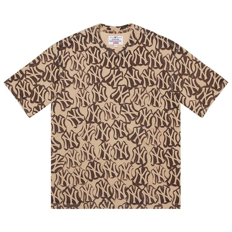 

Топ Supreme x New York Yankees Airbrush Short-Sleeve Top Clay, желто-коричневый