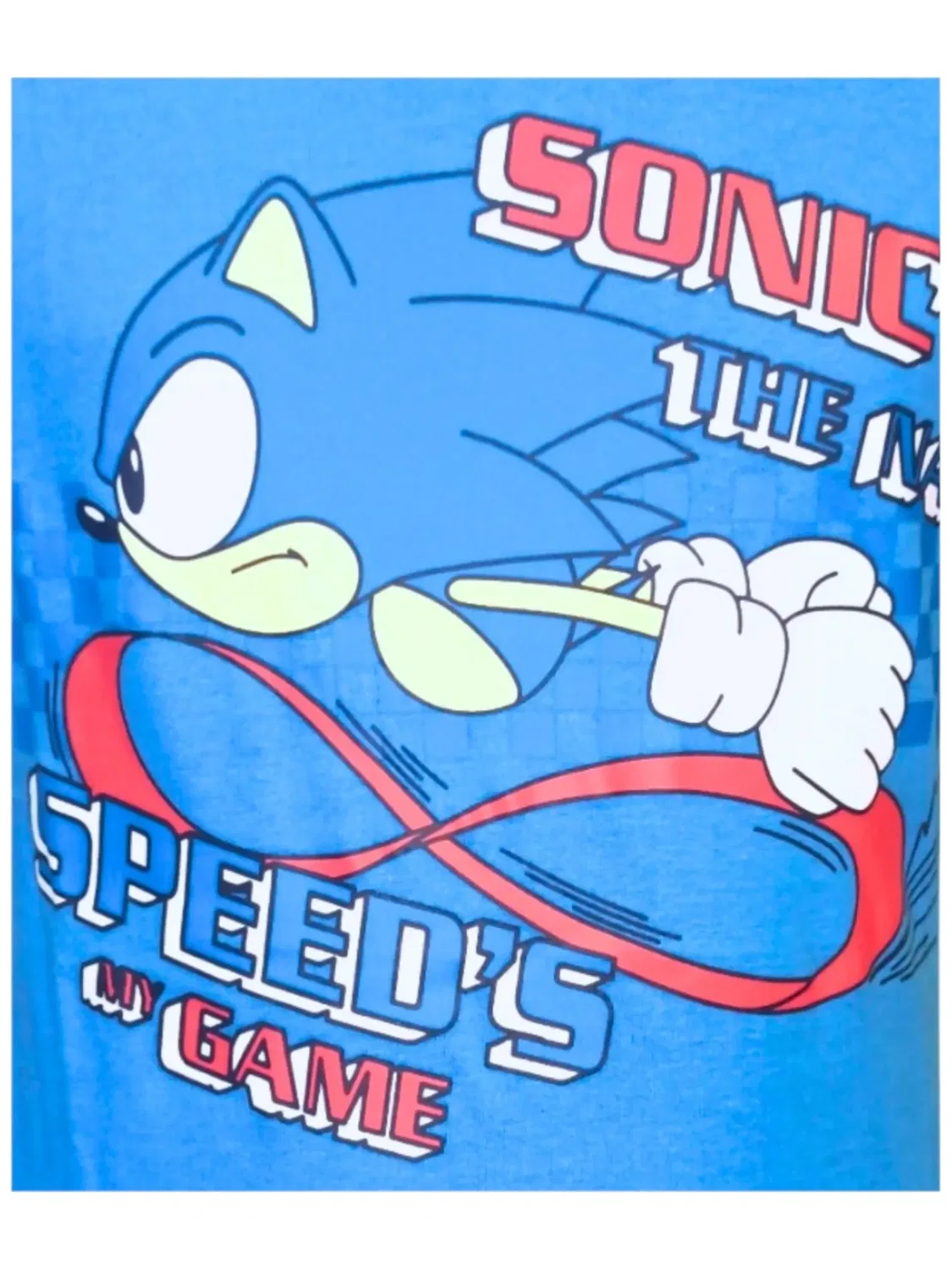 Пижама с принтом Sonic, голубая — фото 2