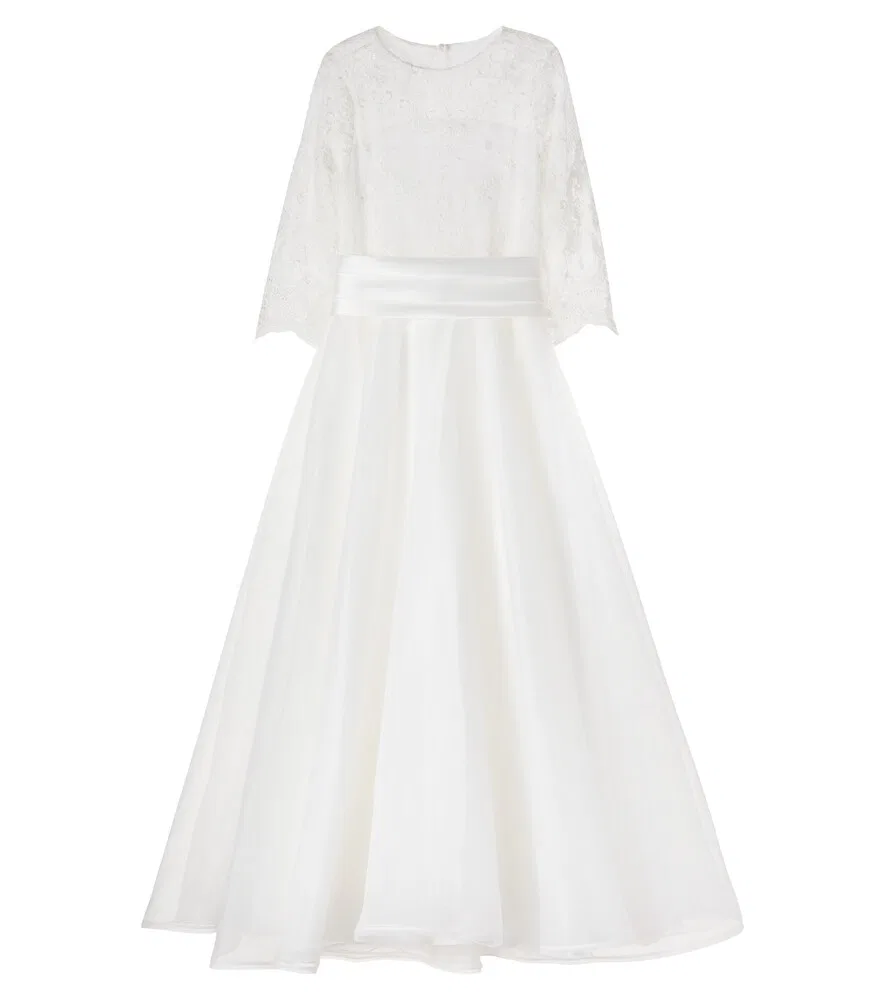 Кружевное платье x Atelier Emé Flavia Il Gufo, белый