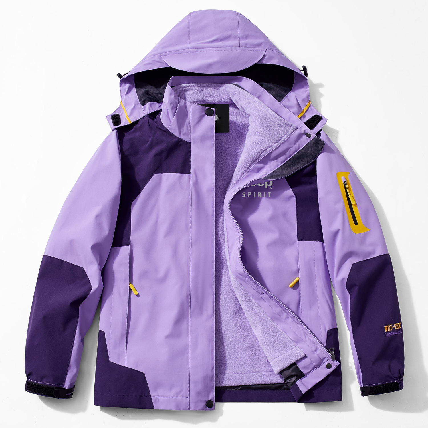 

JEEP SPIRIT Теплый ветровка унисекс, Female Purple (3-in-1)