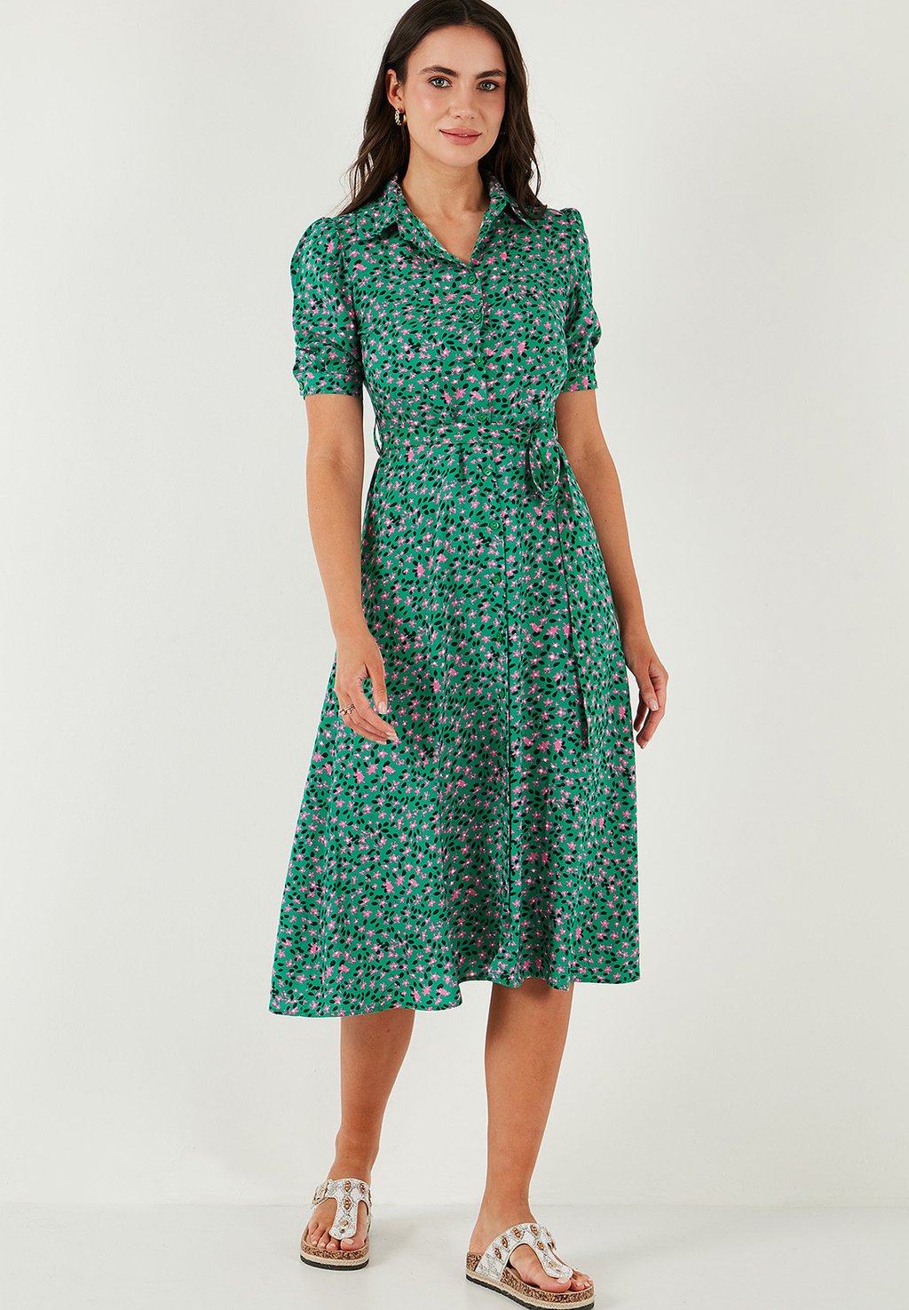 

Платье-рубашка REGULAR FIT LELA, зеленый