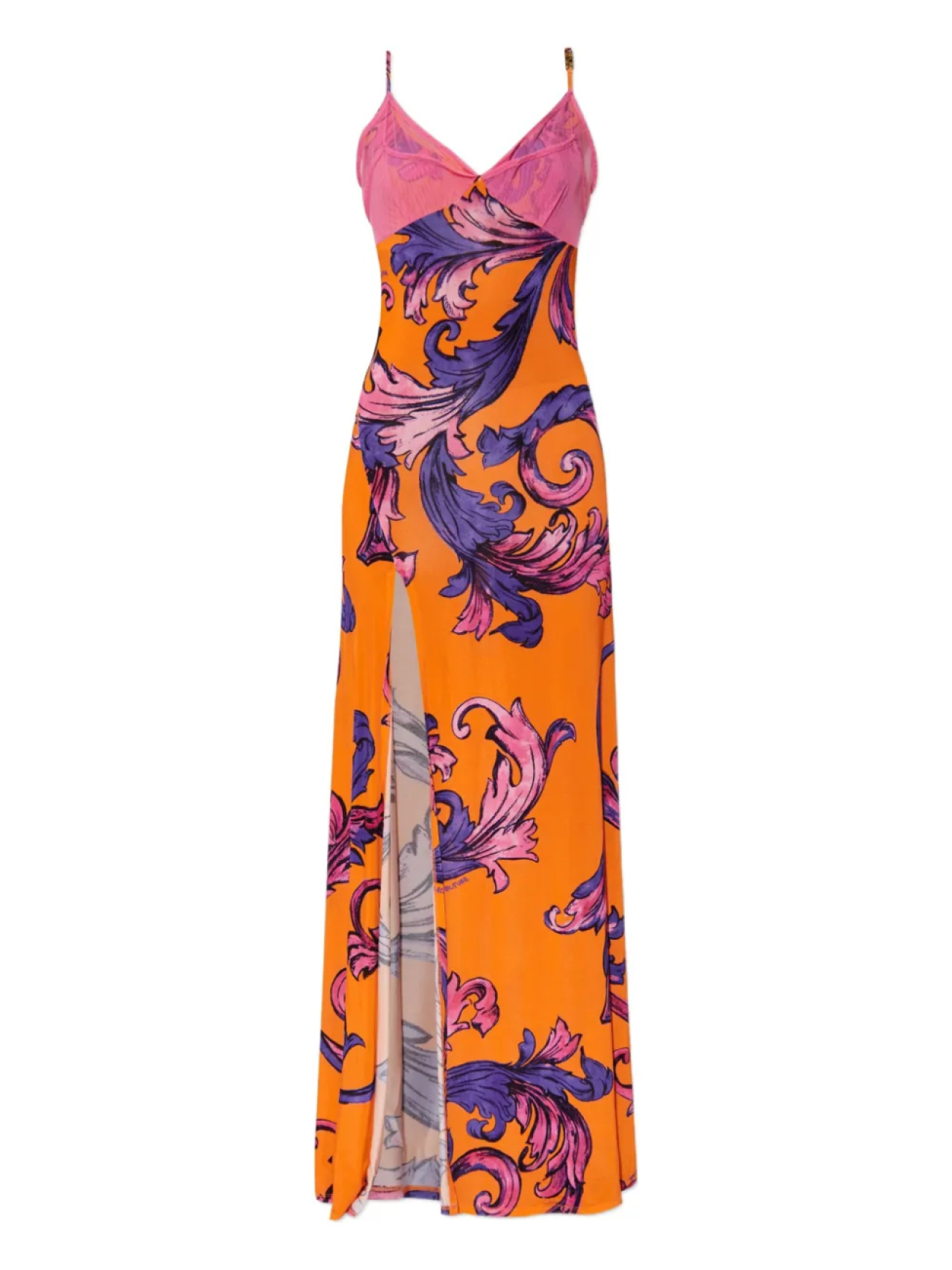 

Платье с цветочным принтом Versace Jeans Couture, розовый