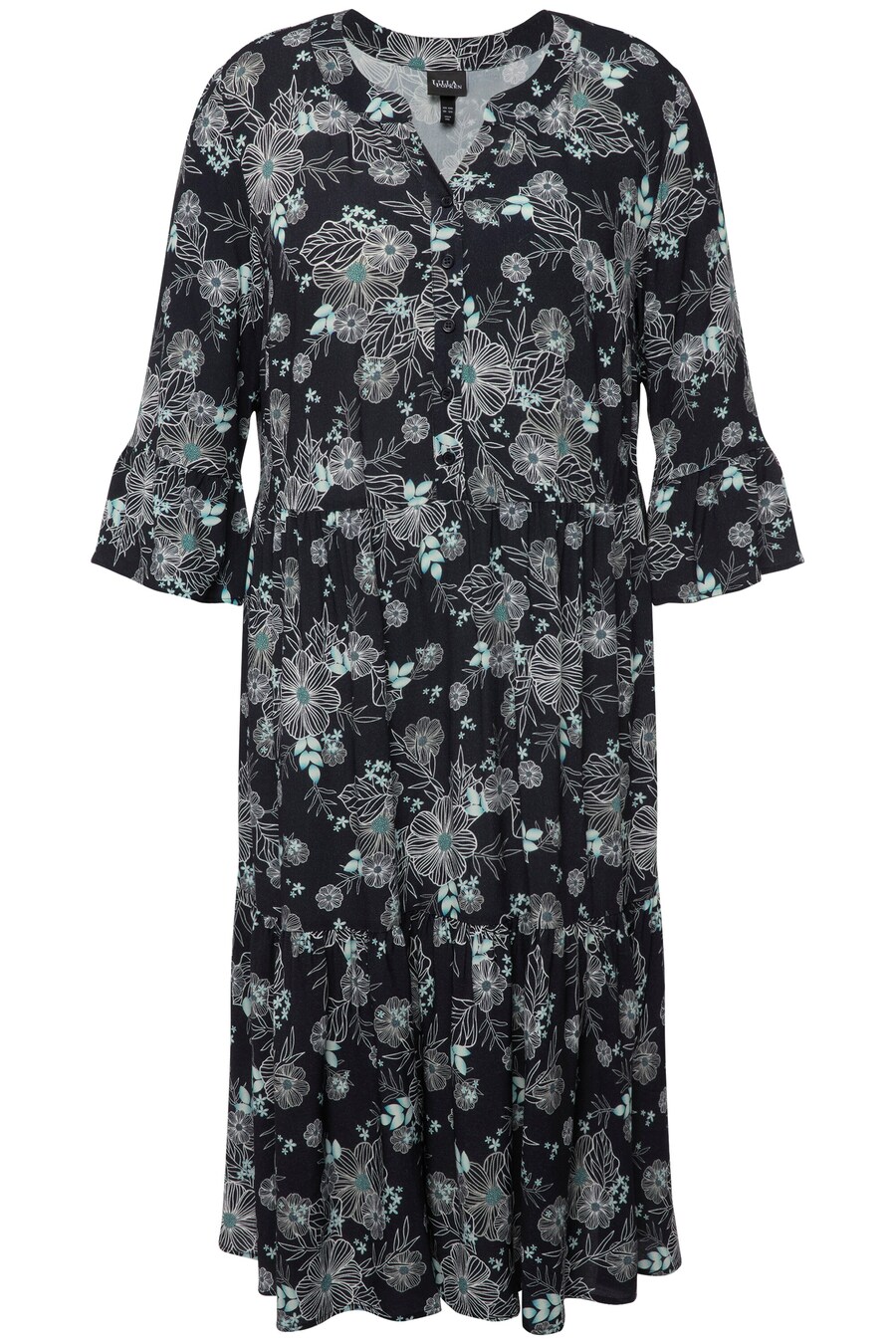 

Платье-рубашка Ulla Popken, черный