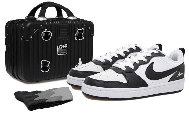 

Кроссовки Nike Court Borough Series Skateboard Shoes Women's Low-Top Black White