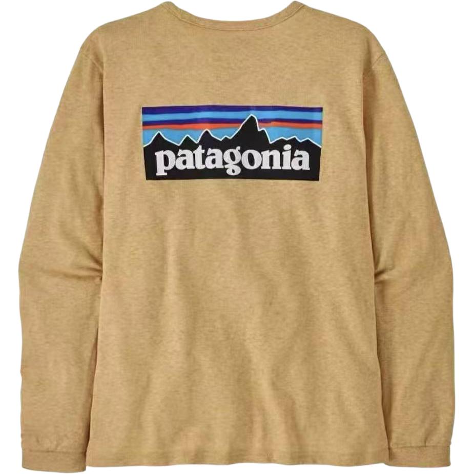 

Футболка с длинным рукавом и логотипом Patagonia, beeswax tan/bwx, Бежевый, Футболка с длинным рукавом и логотипом Patagonia, beeswax tan/bwx