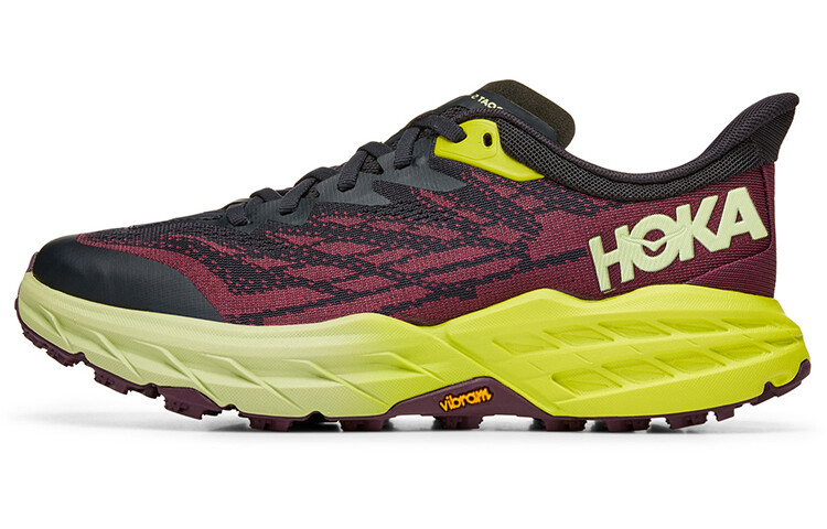 

Кроссовки Speedgoat 5 женские с низким верхом бордового цвета Hoka One One