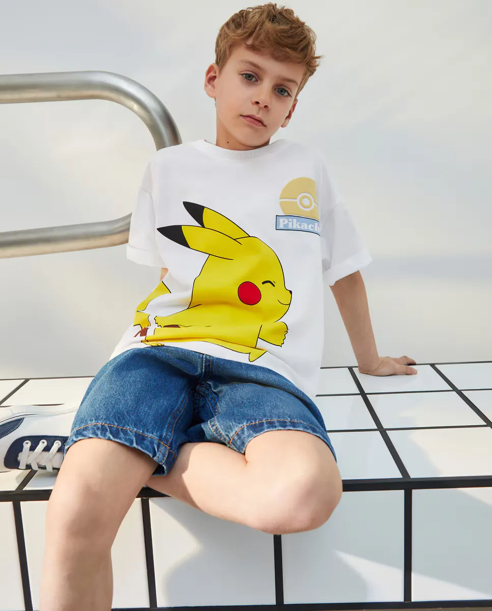 

Детская футболка Pokémon Kids El Corte Inglés, белый