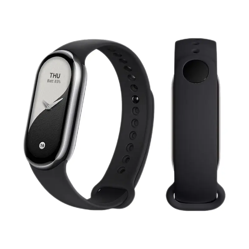 

CHENSONG Часы Strap Xiaomi Compatibility Silicone Material 150 240mm, [Bright Black + Vibrant Orange] official original ★ silicone strap
