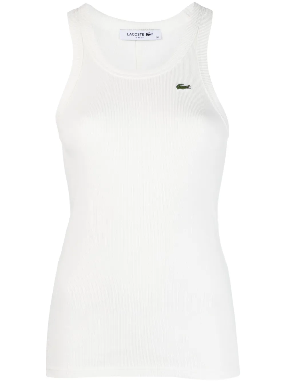 

Топ с аппликацией логотипа Lacoste, белый
