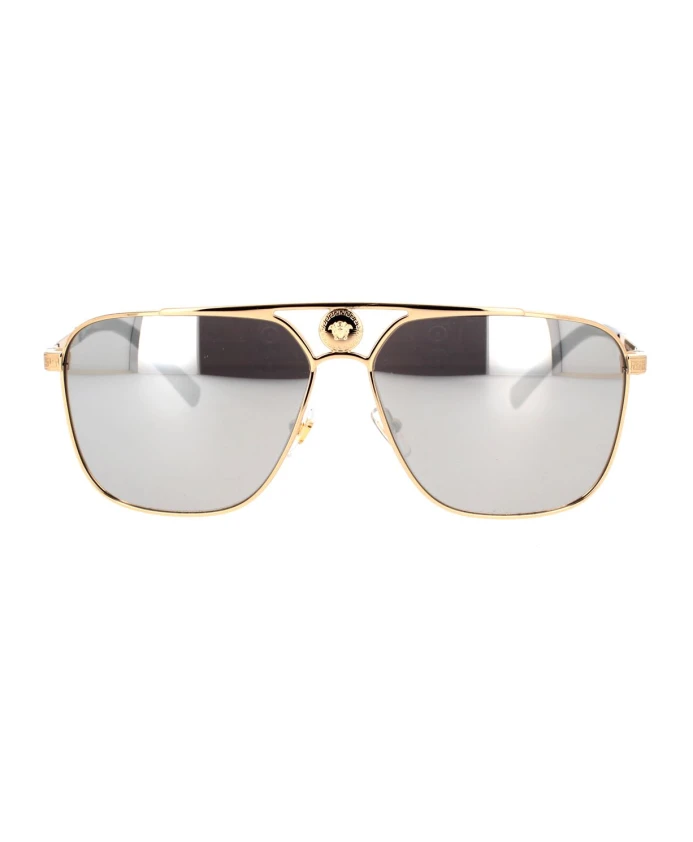 

Прямоугольные солнцезащитные очки ve2238 12526г Versace, желтый