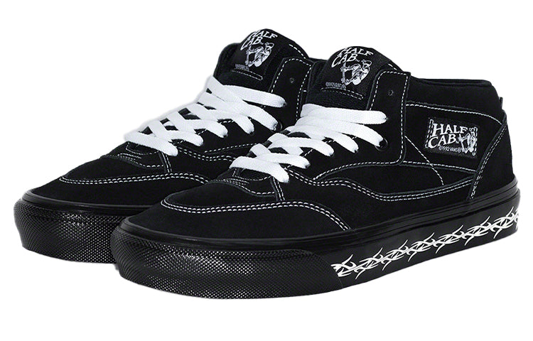 Кеды Vans Supreme x Half Cab 'Barbed Wire - Black', черный — фото 2