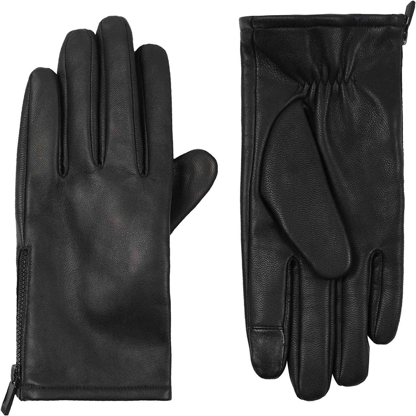 

Мужские перчатки для сенсорных экранов Calvin Klein, Black Zipper