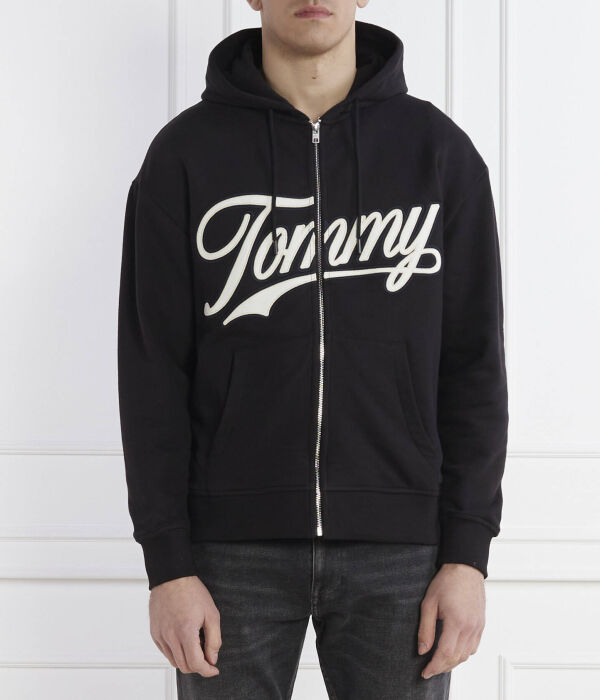 

Толстовка мужская Tommy Jeans с надписью на молнии, черный