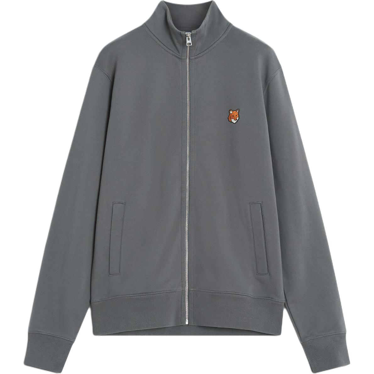 

Maison Kitsune Толстовка с лисой на молнии, Charcoal